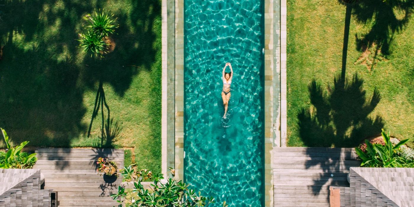 Bali residential development seen from above